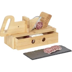 Trancheuse à saucisson avec tiroir et plateau ardoise^Gifi Best