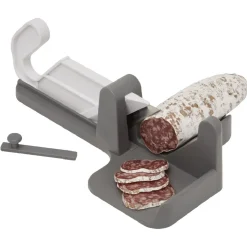 Trancheuse à saucisson gris blanc^Gifi Discount
