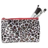 Hot Gifi Trousse à maquillage motif léopard avec pinceau x5