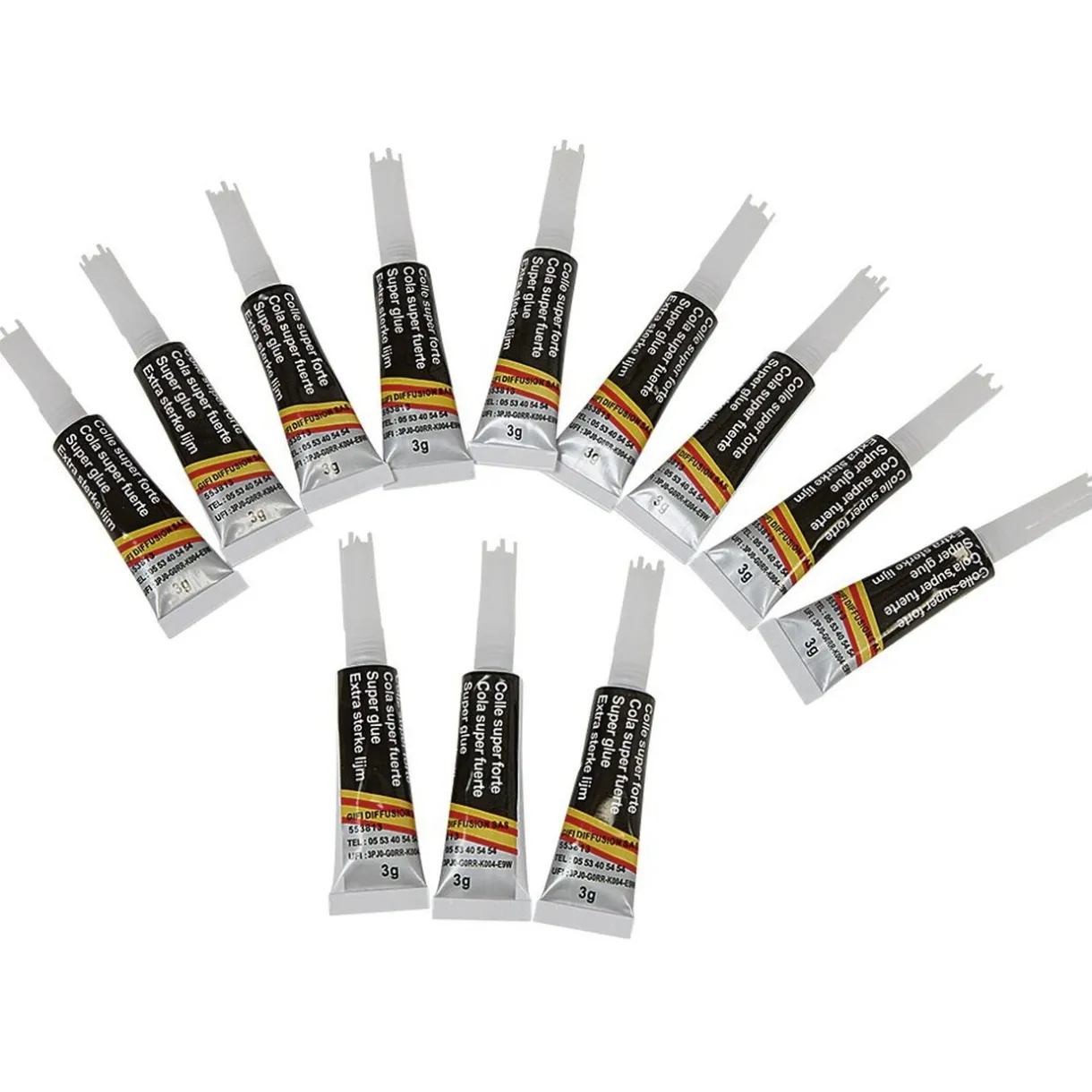 Outlet Gifi Tube de colle glue multi usage x 12