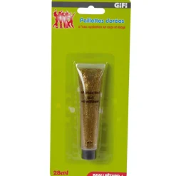 Hot Gifi Tube de paillettes dorées