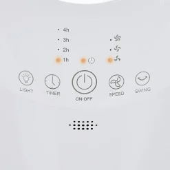 Hot Gifi Ventilateur à LED sans pale oscillant 26,5x20,5xH58cm 45W