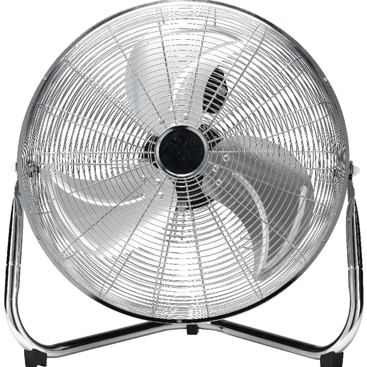 Discount Gifi Ventilateur industriel à poser Homday métal chromé Ø 45 cm
