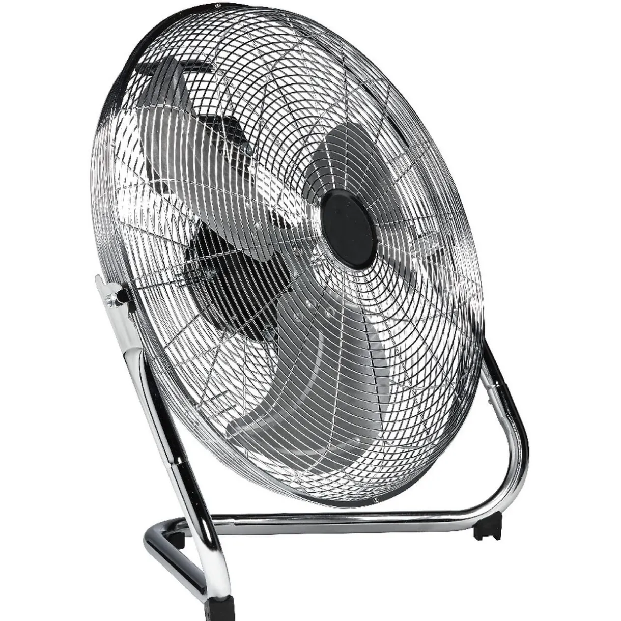 Discount Gifi Ventilateur industriel à poser Homday métal chromé Ø 45 cm