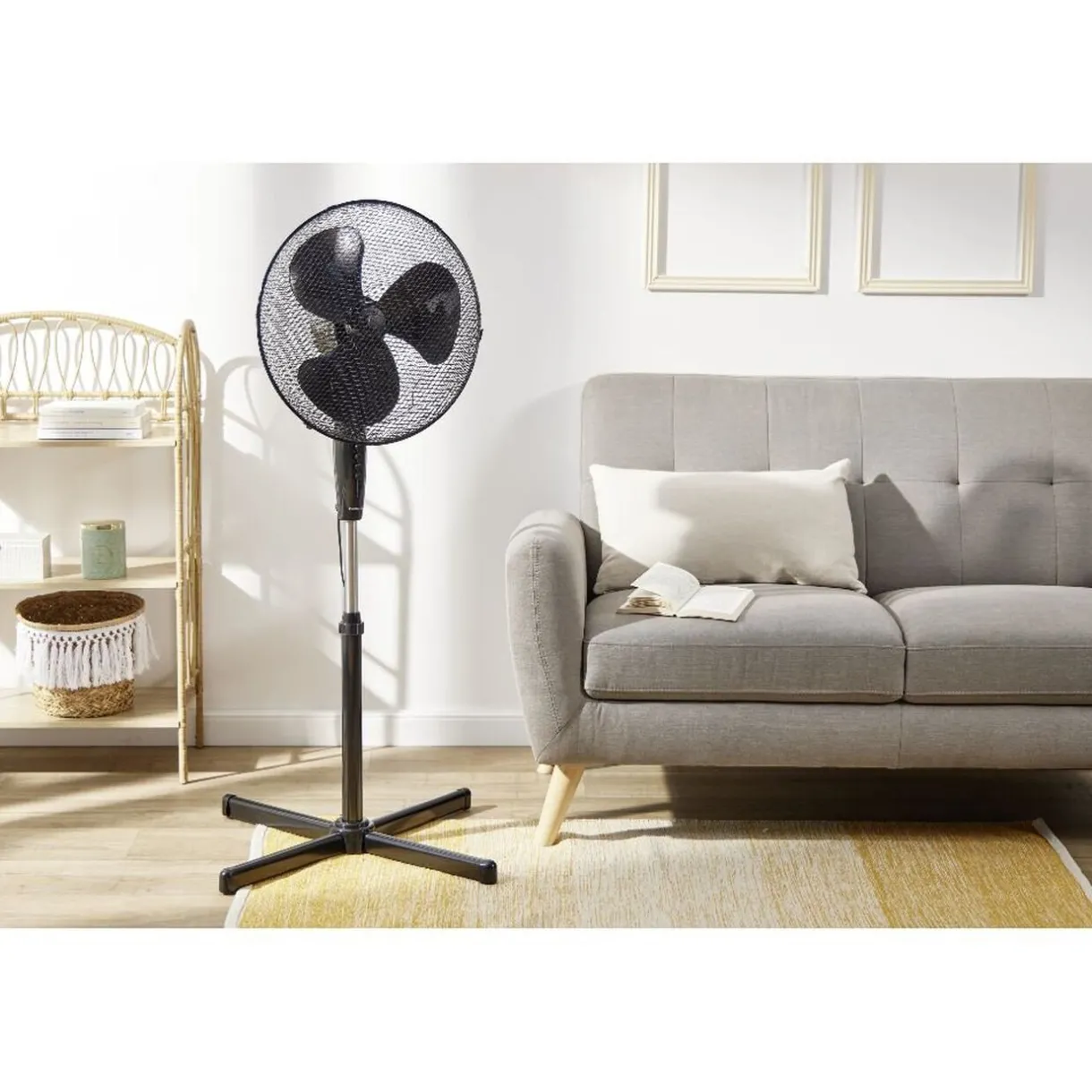 Online Gifi Ventilateur sur pied - 3 vitesses - 45W - Noir