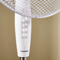 Discount Gifi Ventilateur sur pied - 3 vitesses - 50W - blanc