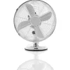 Hot Gifi Ventilateur sur table gris chromé Homday 30 cm