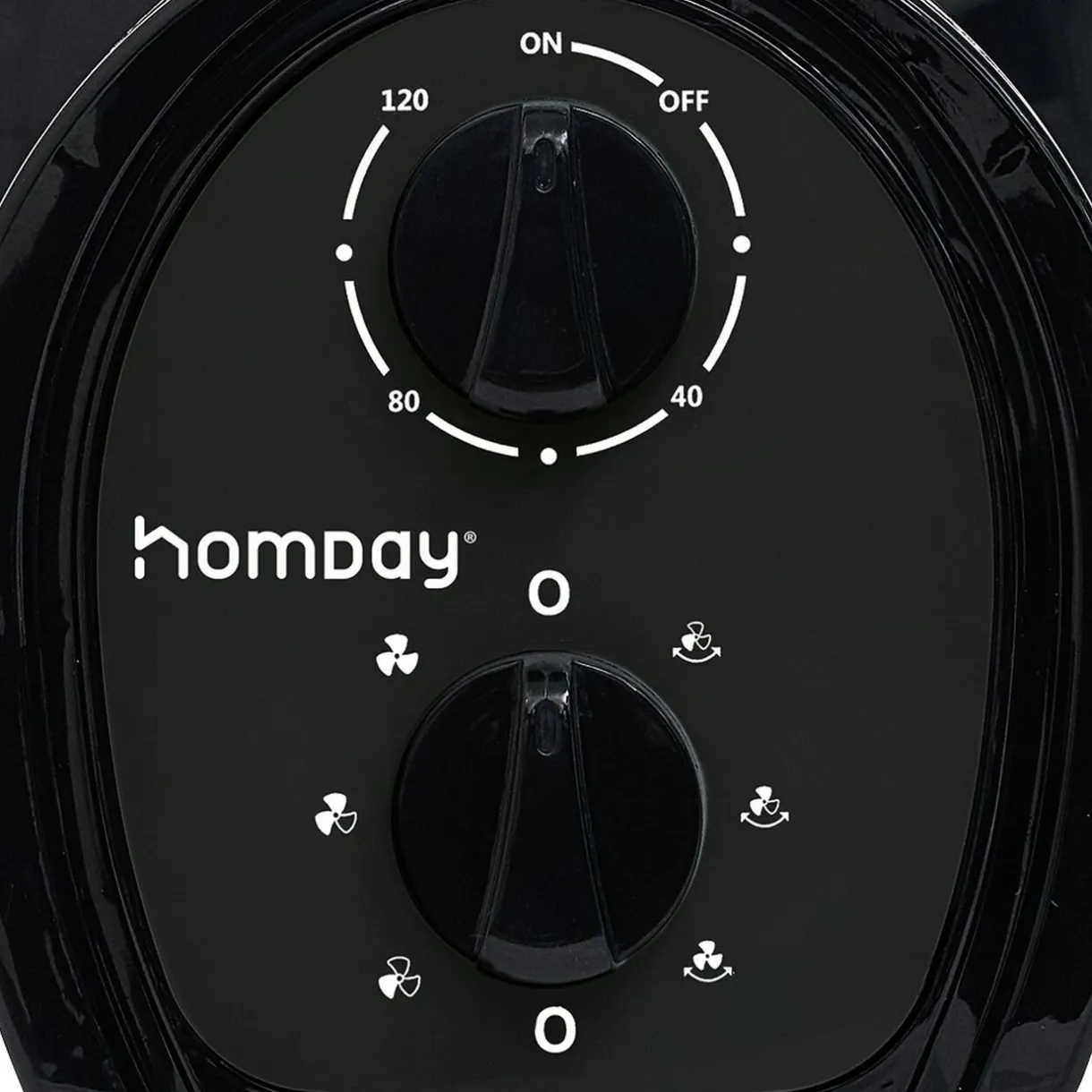 Outlet Gifi Ventilateur tour oscillant noir 24x24xH75cm 45W