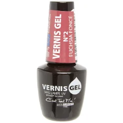 New Gifi Vernis à ongles gel fushia foncé n°02
