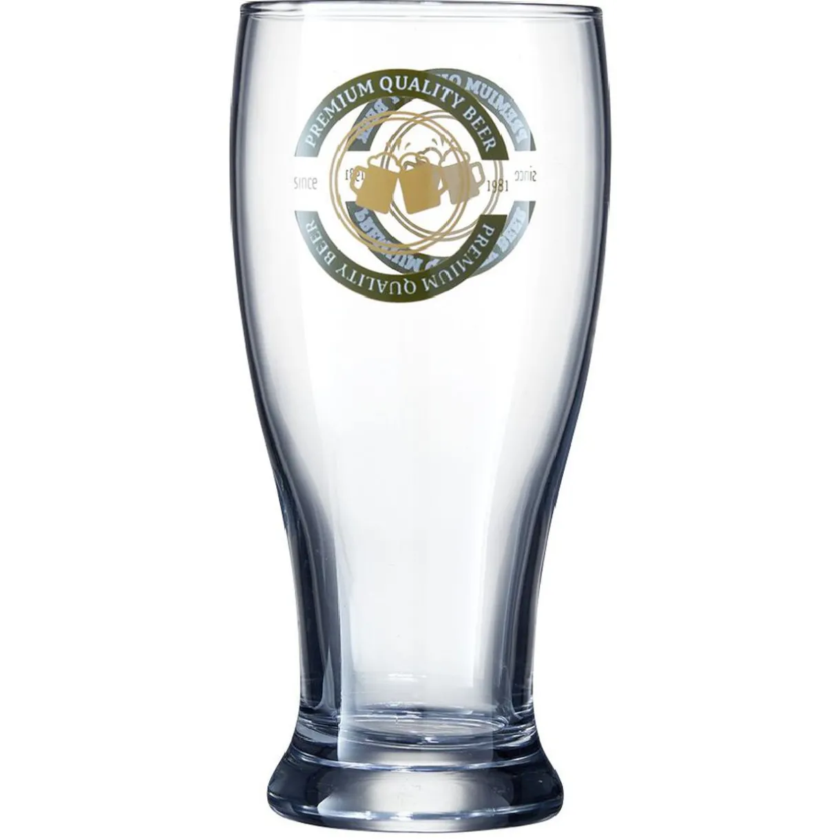 Verre à bière 56,5 cl avec décor premium quality^Gifi Best