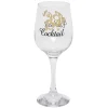 Verre à cocktail à pied transparent avec inscription 48 cl x2^Gifi Online
