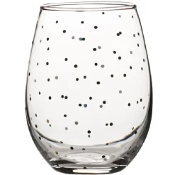 Verre à eau transparent motif pois^Gifi Outlet
