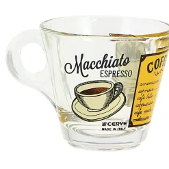 Verre à expresso 8 cl transparent motif Menu Café^Gifi Discount