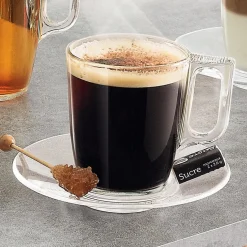 Verre à expresso transparent en verre trempé lisse Luminarc 9 cl^Gifi Hot