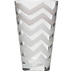 Verre à orangeade design géométrique chevron blanc^Gifi Best