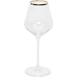 Verre à pied avec liseré doré 38 cl x4^Gifi New