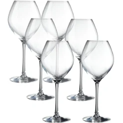 Verre à pied 47cl Cristal d'Arques x6^Gifi Online