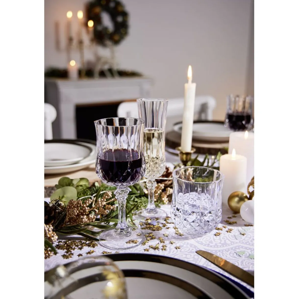 Verre à pied gamme Longchamp Cristal D'Arques Paris 25 cl x4^Gifi Clearance