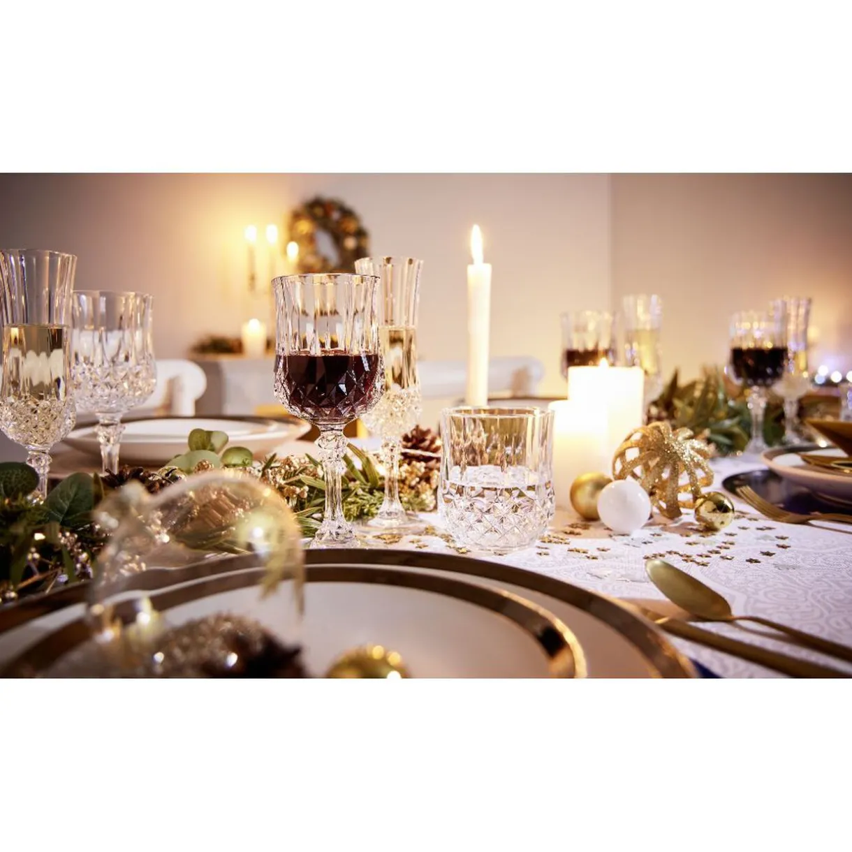 Verre à pied gamme Longchamp Cristal D'Arques Paris 25 cl x4^Gifi Clearance