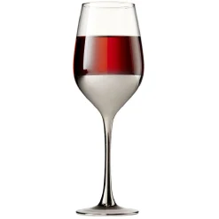 Verre à pied Oksana argenté 35cL x4^Gifi Best