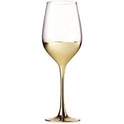Verre à pied Oksana doré 35cL x4^Gifi Clearance