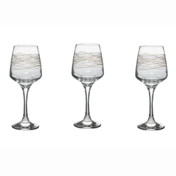 Verre à pied spirale x3^Gifi Outlet