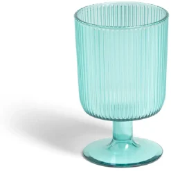 Verre à pied strié 300ml plastique Ø8xH12,5cm- 3 coloris^Gifi