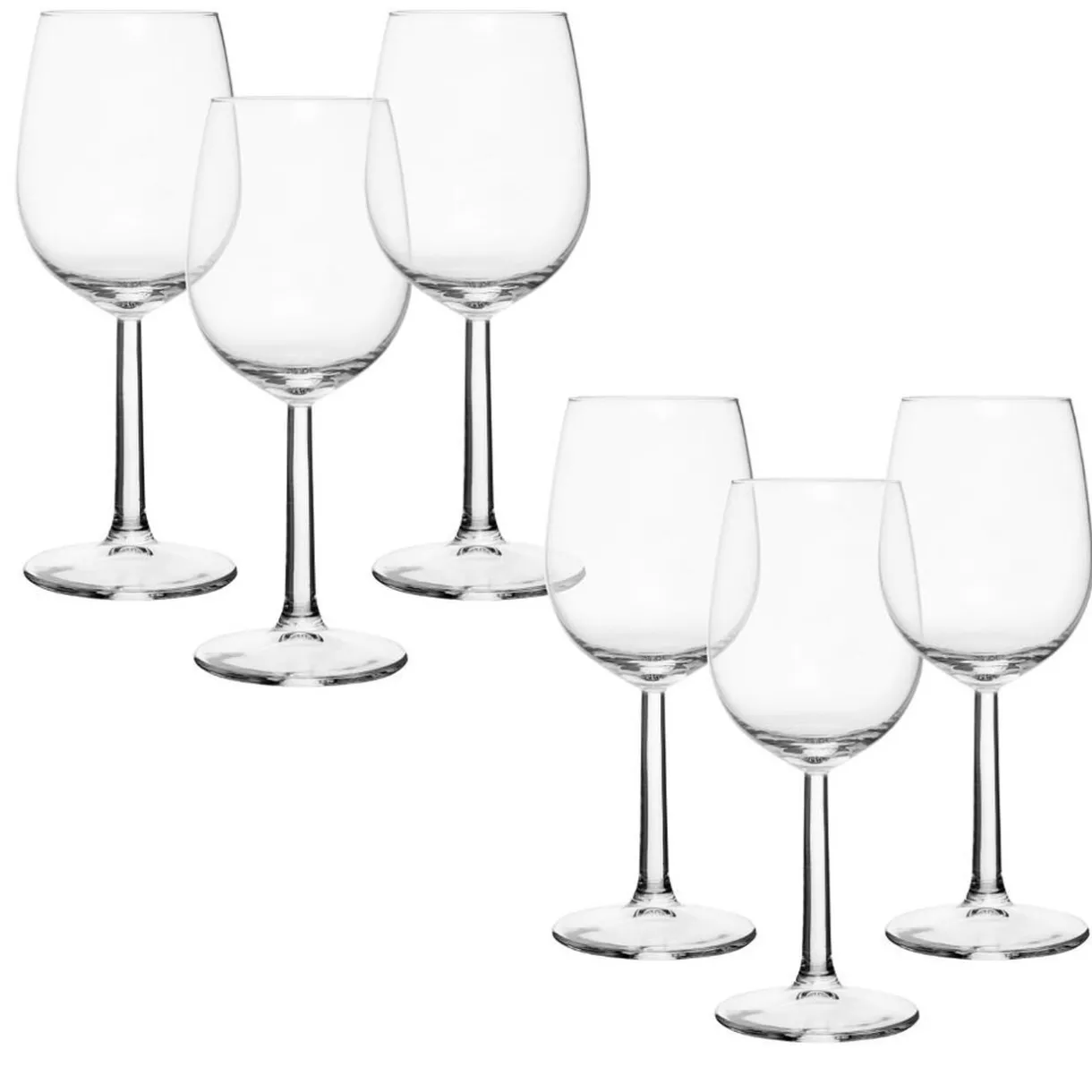 Verre à pied transparent 29,5cl x6^Gifi New