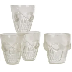 Verre à shooter tête de mort phosphorescent x4^Gifi Clearance