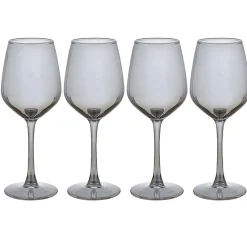 Verre à vin argenté x4^Gifi Discount