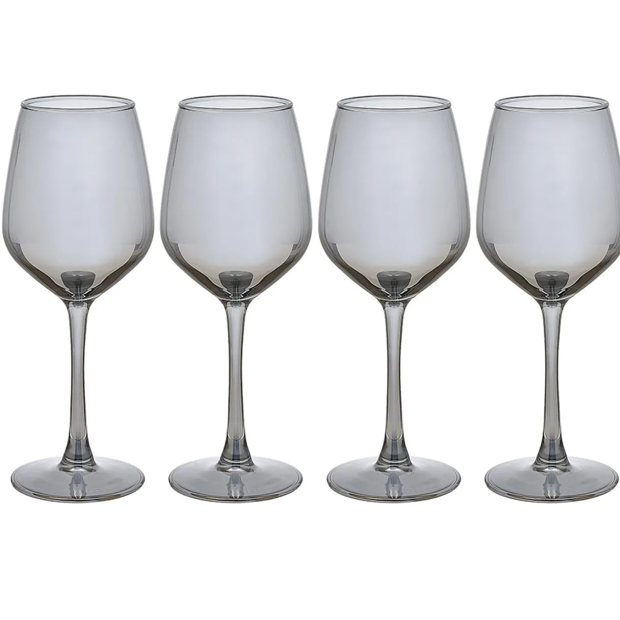 Verre à vin argenté x4^Gifi Discount