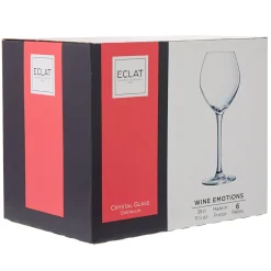 Verre à vin blanc pied cristallin Wine Emotion 35 cl x6^Gifi Hot
