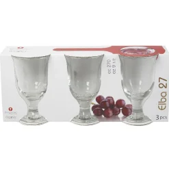 Verre à vin pied Elba x3^Gifi Online