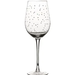 Verre à vin transparent motif pois^Gifi Clearance
