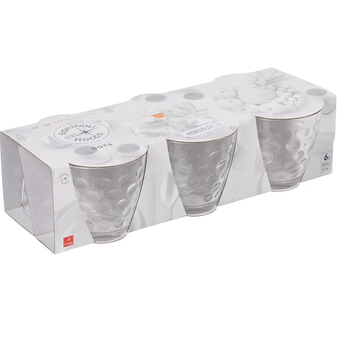 Verre bas Bormioli Rocco Dots x6^Gifi Clearance