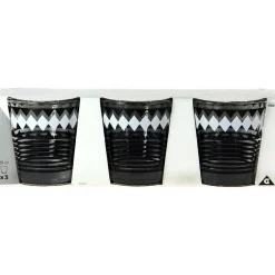 Verre bas motif graphique noir gris x 3^Gifi Best
