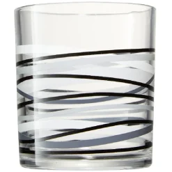 Verre bas motif rayure graphique 25 cl x 6^Gifi New