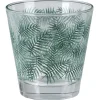 Verre bas style tropical motif feuillage 25cl x3^Gifi Sale