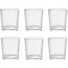 Verre bas transparent martelé 28cl x6^Gifi Online