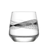 Verre bas transparent motif ligne noire 34,5 cl^Gifi Clearance