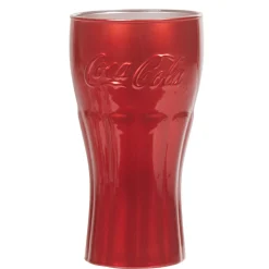 Verre Coca-Cola rouge métallisé^Gifi Discount
