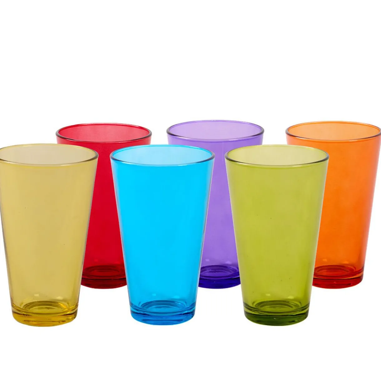 Verre coloré multicolore x6^Gifi Discount