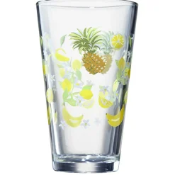 Verre conique haut motif exotique 32,5 cl x3^Gifi Discount