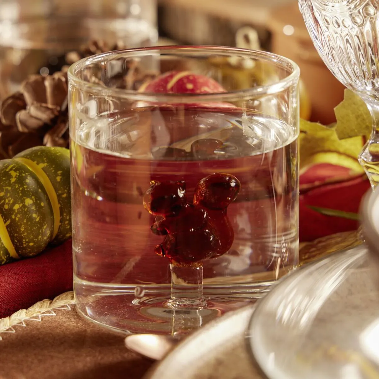 Verre décor écureuil 350ml Ø8xH8,5cm^Gifi