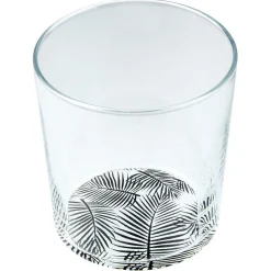 Verre décor fleuri X3^Gifi Discount