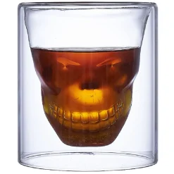 Verre double paroi Halloween tête de mort 25cl^Gifi Discount