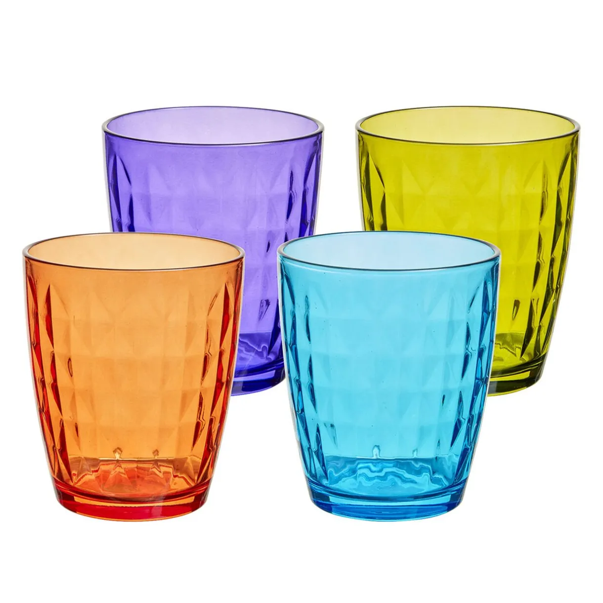 Verre gobelet coloré uni x 4^Gifi Discount
