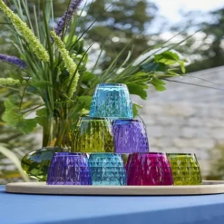 Verre gobelet coloré uni x 4^Gifi Discount