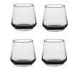 Verre gobelet transparent anthracite x4^Gifi Best