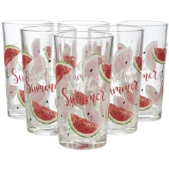 Verre haut pastèque Hello Summer x 6^Gifi Outlet